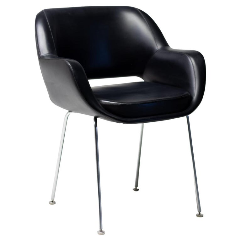 Olli Mannermaa Set of 4 Leather Kilta Chair by Eugen Schmidt and Cassina  Martela For Sale at 1stDibs