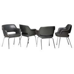 Olli Mannermaa Kilta Chairs Elephant Hide Grey Scandinavian Mid Century Modern