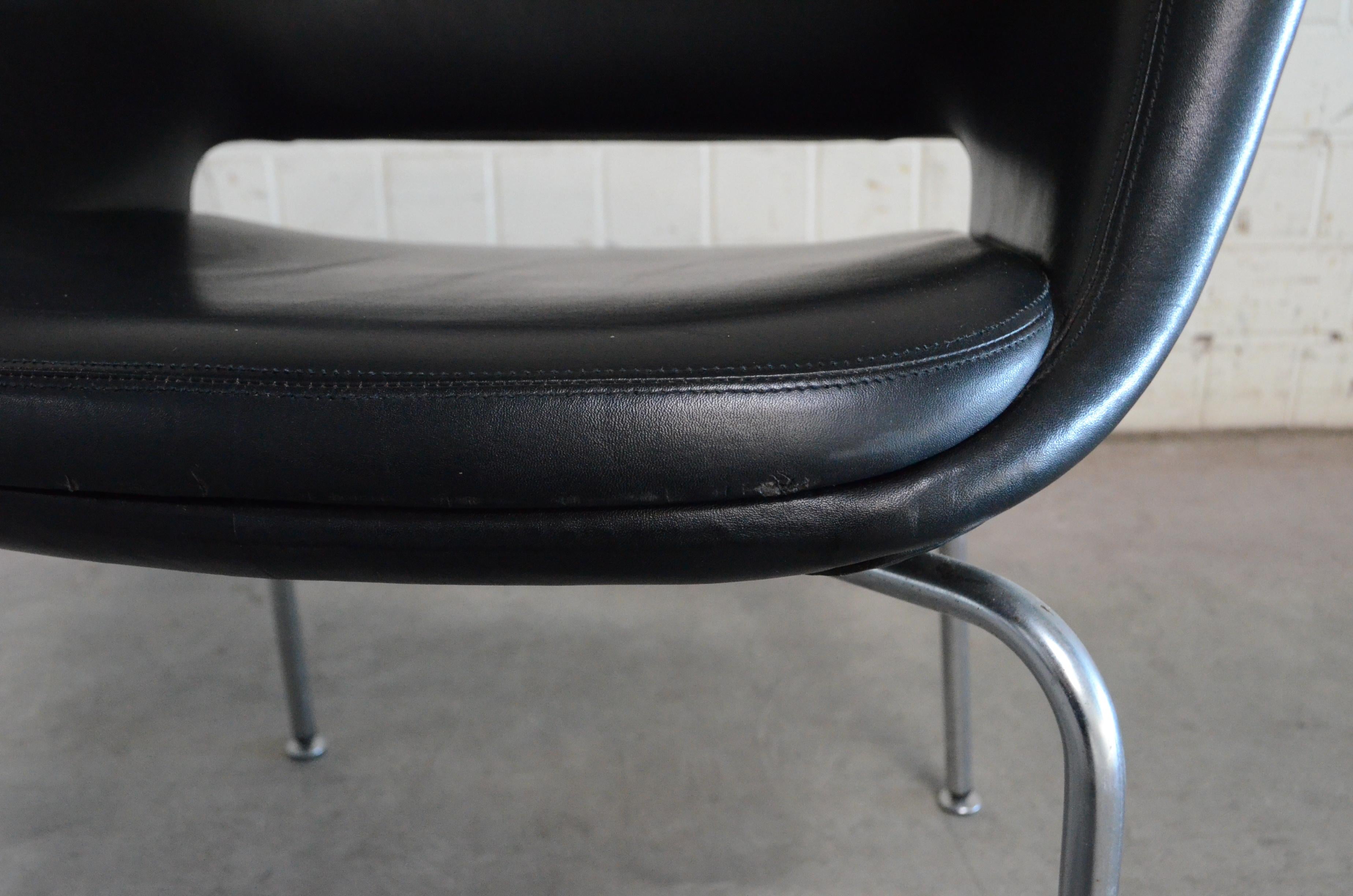 Olli Mannermaa Pair of Leather Kilta Chair by Eugen Schmidt & Cassina Martela For Sale 11