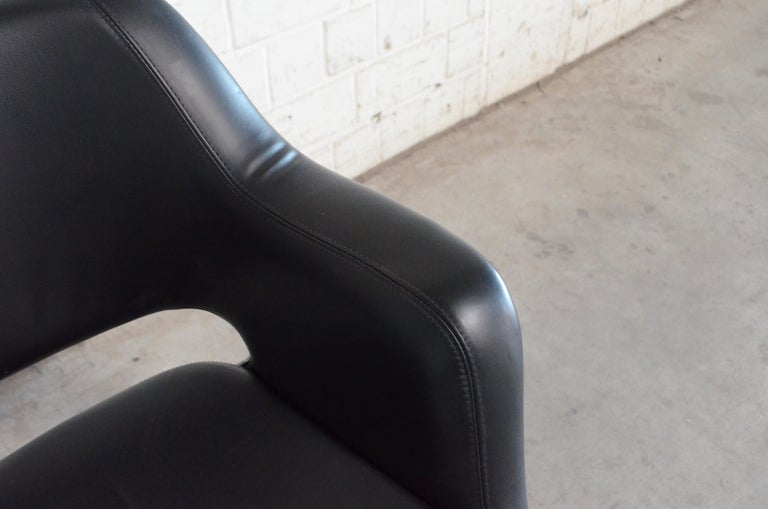 Olli Mannermaa Pair of Leather Kilta Chair by Eugen Schmidt & Cassina Martela For Sale 12