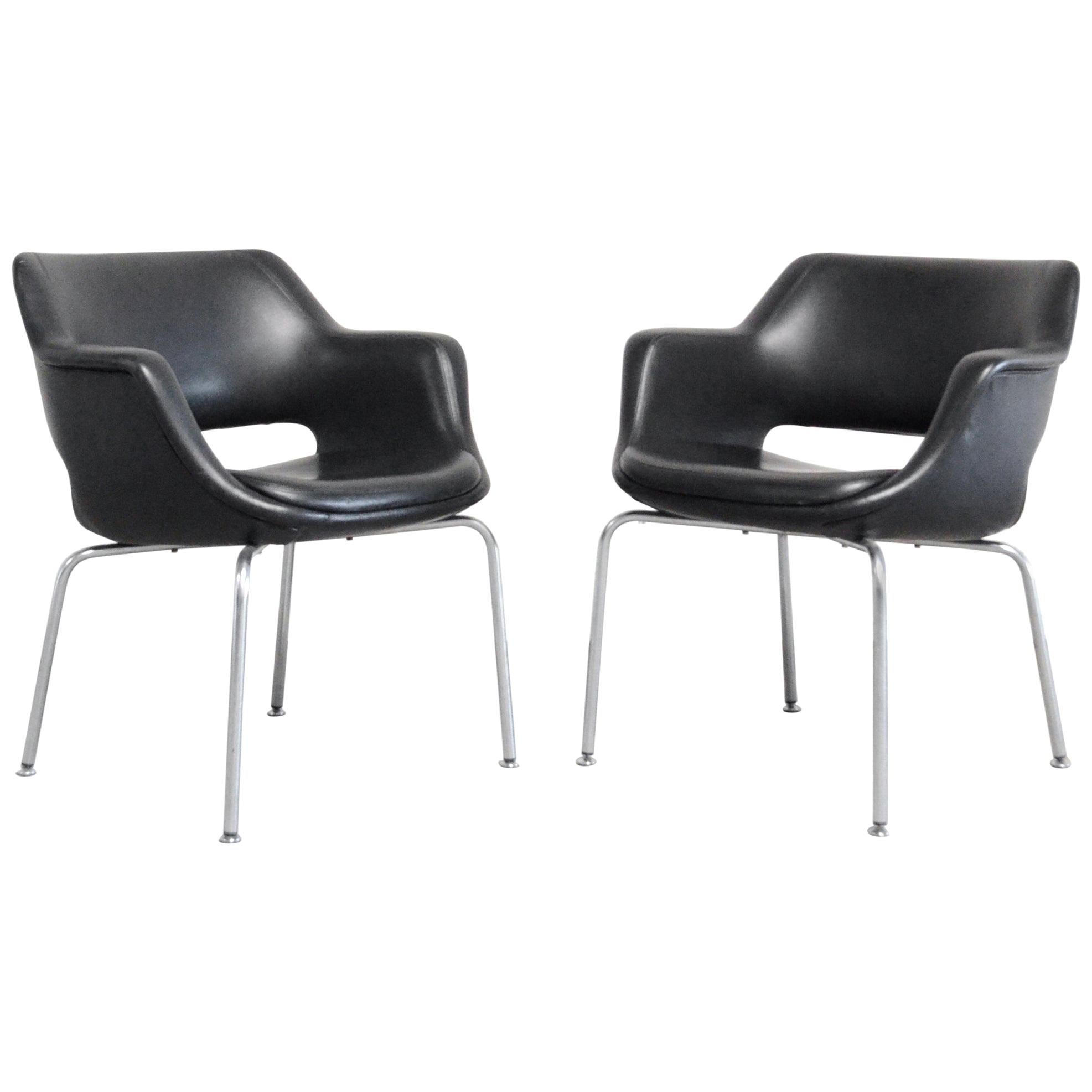 Olli Mannermaa Pair of Leather Kilta Chair by Eugen Schmidt and Cassina  Martela For Sale at 1stDibs | martela kilta, olli mannermaa kilta