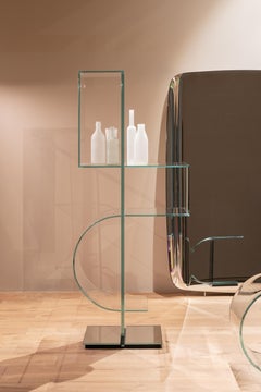 OLLIE Freestanding Bookshelf with Mirror by Yabupushelberg for Glas Italia