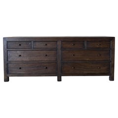 Ollie II Reclaimed Elm 8 Drawer Dresser - Dark Walnut