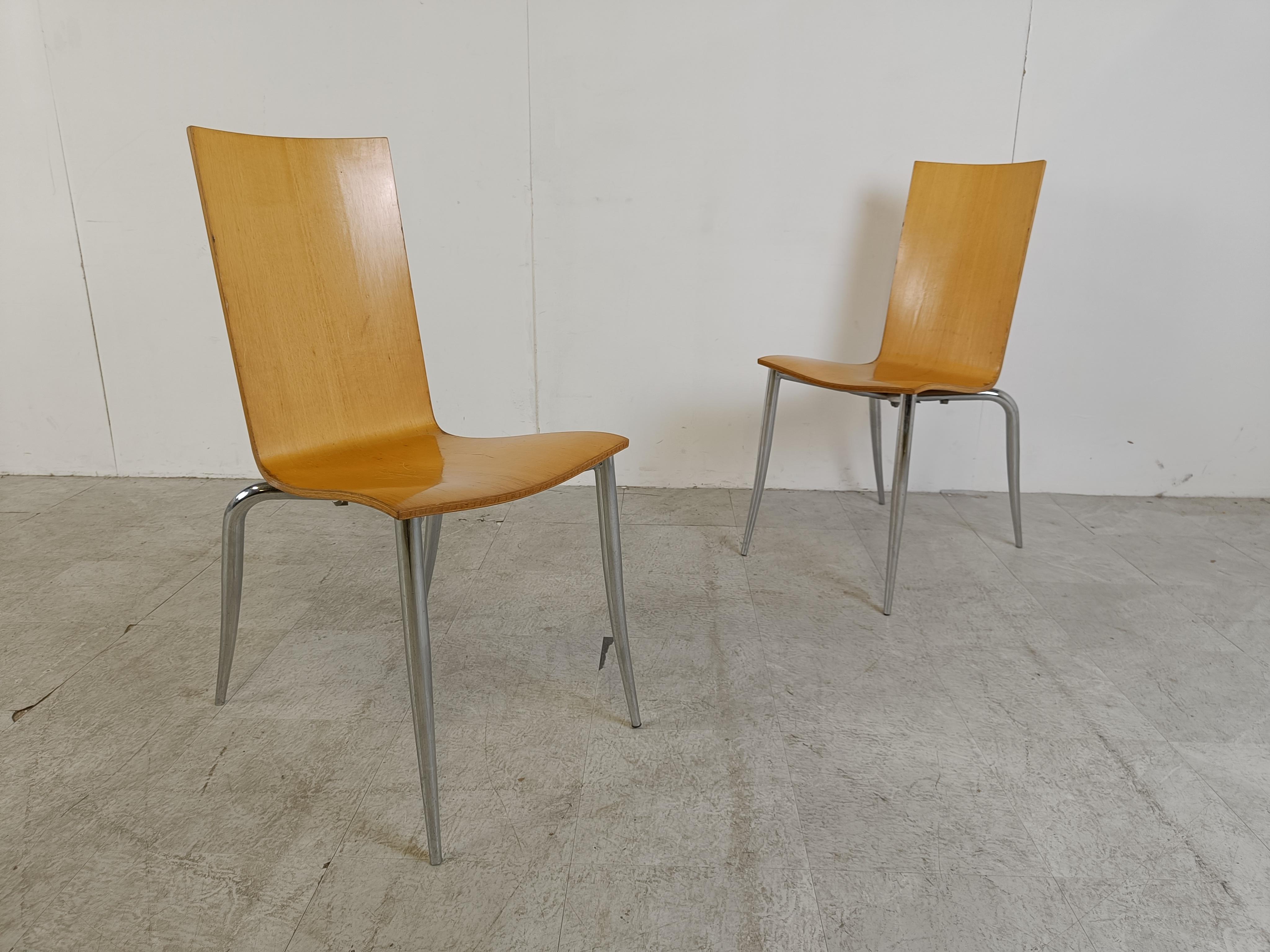 Late 20th Century Olly tango dining chairs by Philippe Starck for Aleph, 1990s set of 8