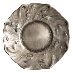 Olof Ahlberg Dish in Pewter Produced by Schreuder & Olsson in Stockholm, Sweden