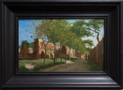 Oil Sketch From Rome Called Ruins of Ancient Rome, c. 1870-72