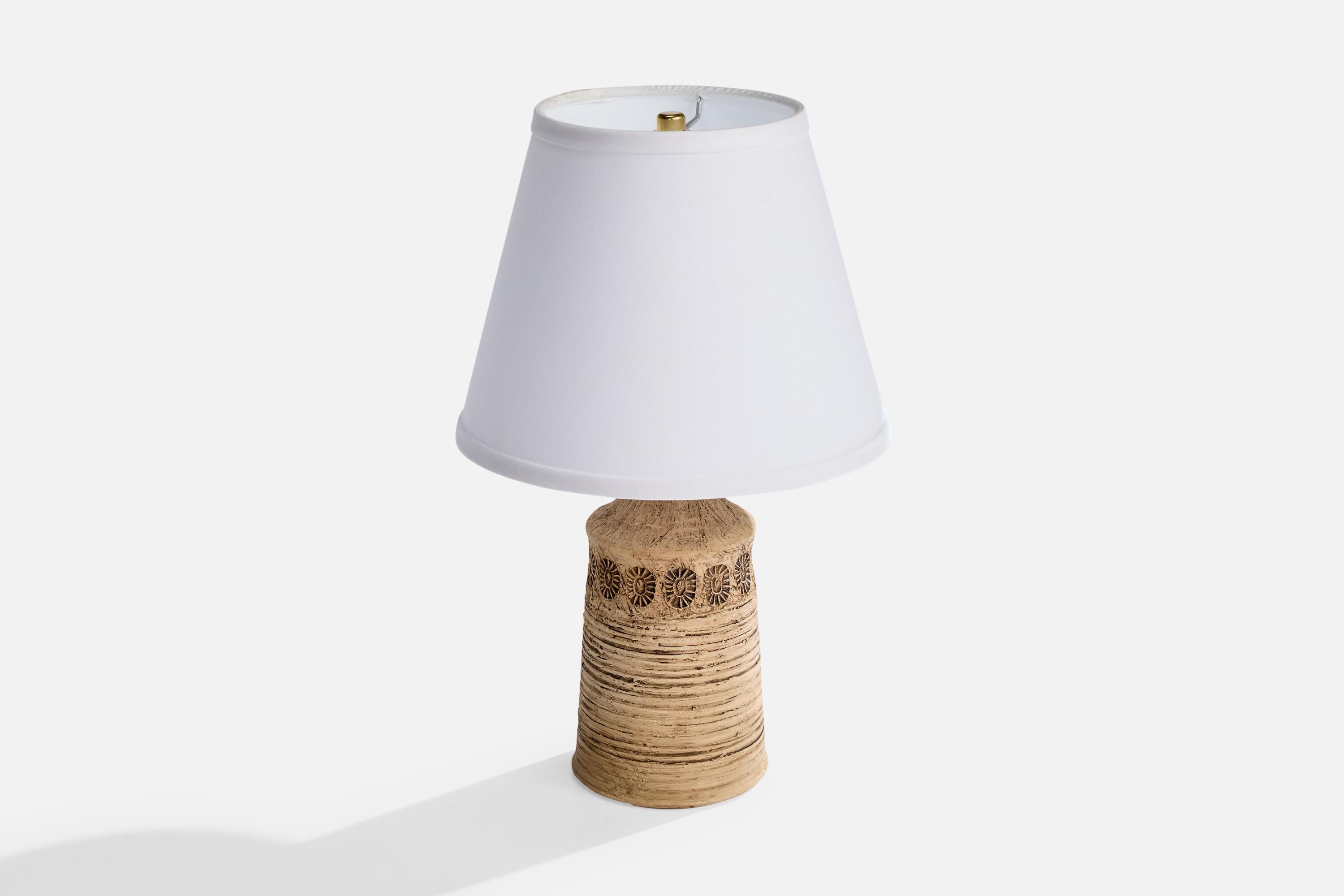 Olof Georg Hermansson, Tischlampe, Keramik, Schweden, 1960er Jahre (Moderne der Mitte des Jahrhunderts) im Angebot