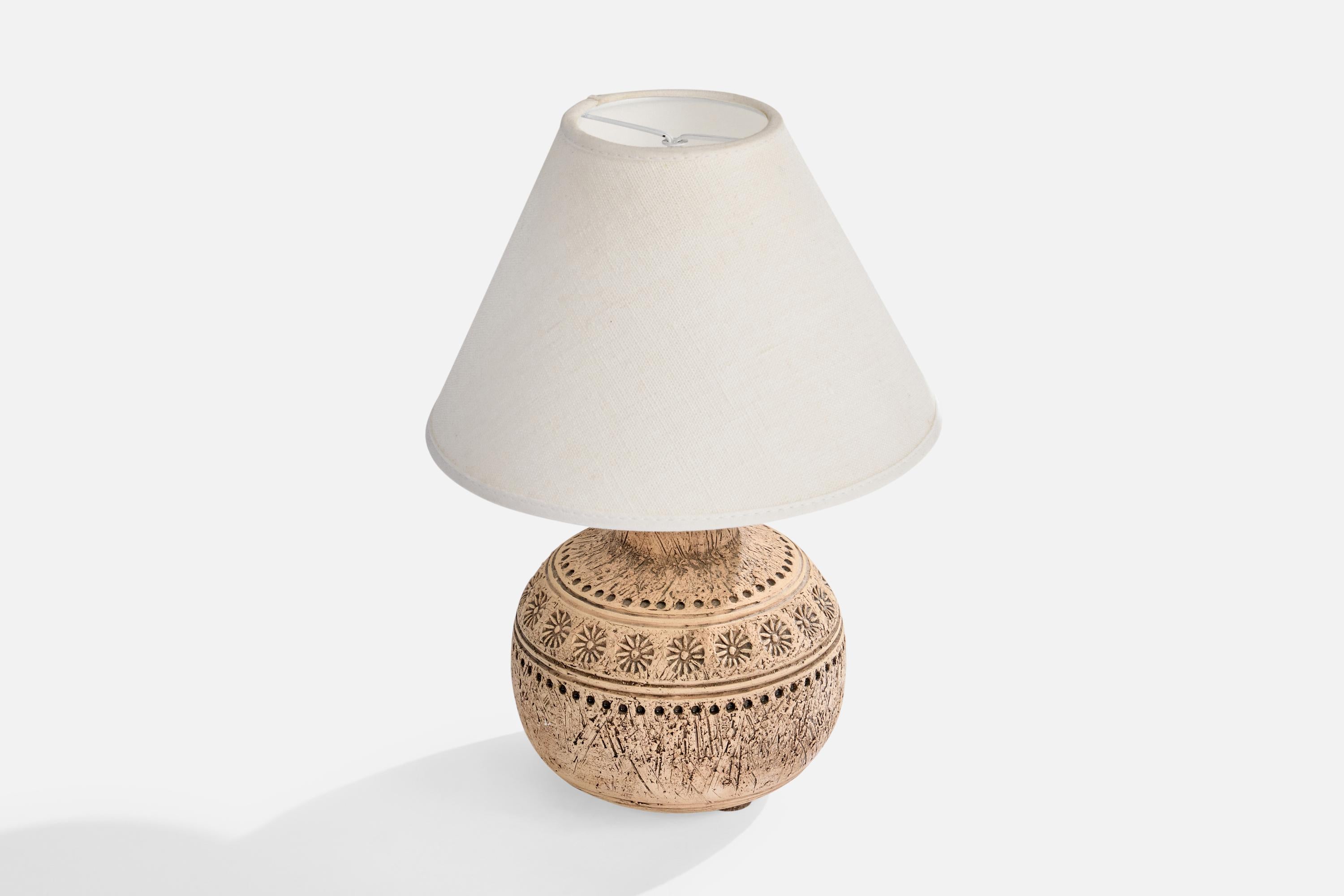 Olof Georg Hermansson, Tischlampe, Keramik, Schweden, 1960er Jahre (Moderne der Mitte des Jahrhunderts) im Angebot