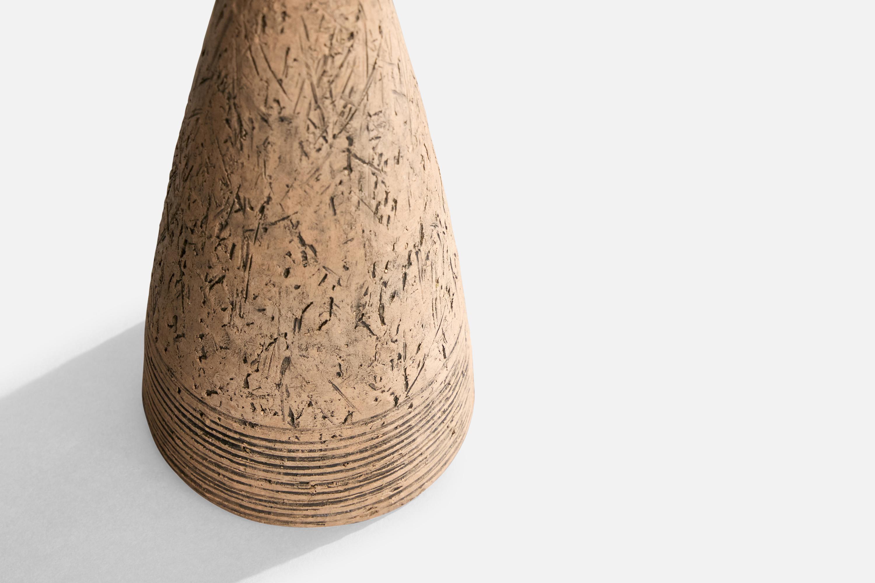 Suédois Lampe de bureau Olof Georg Hermansson, Céramique, Suède, années 1960 en vente