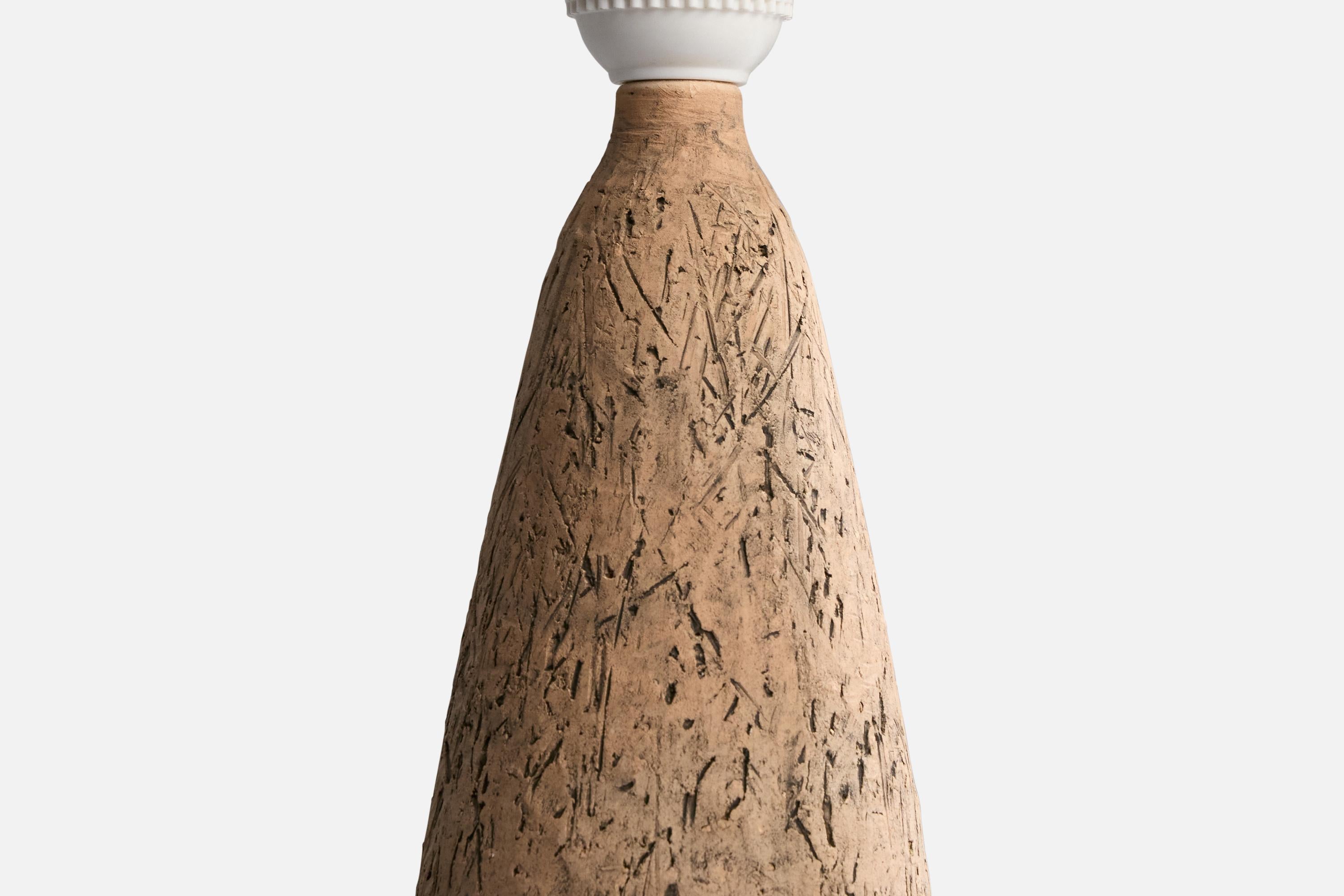 Lampe de bureau Olof Georg Hermansson, Céramique, Suède, années 1960 Bon état - En vente à High Point, NC