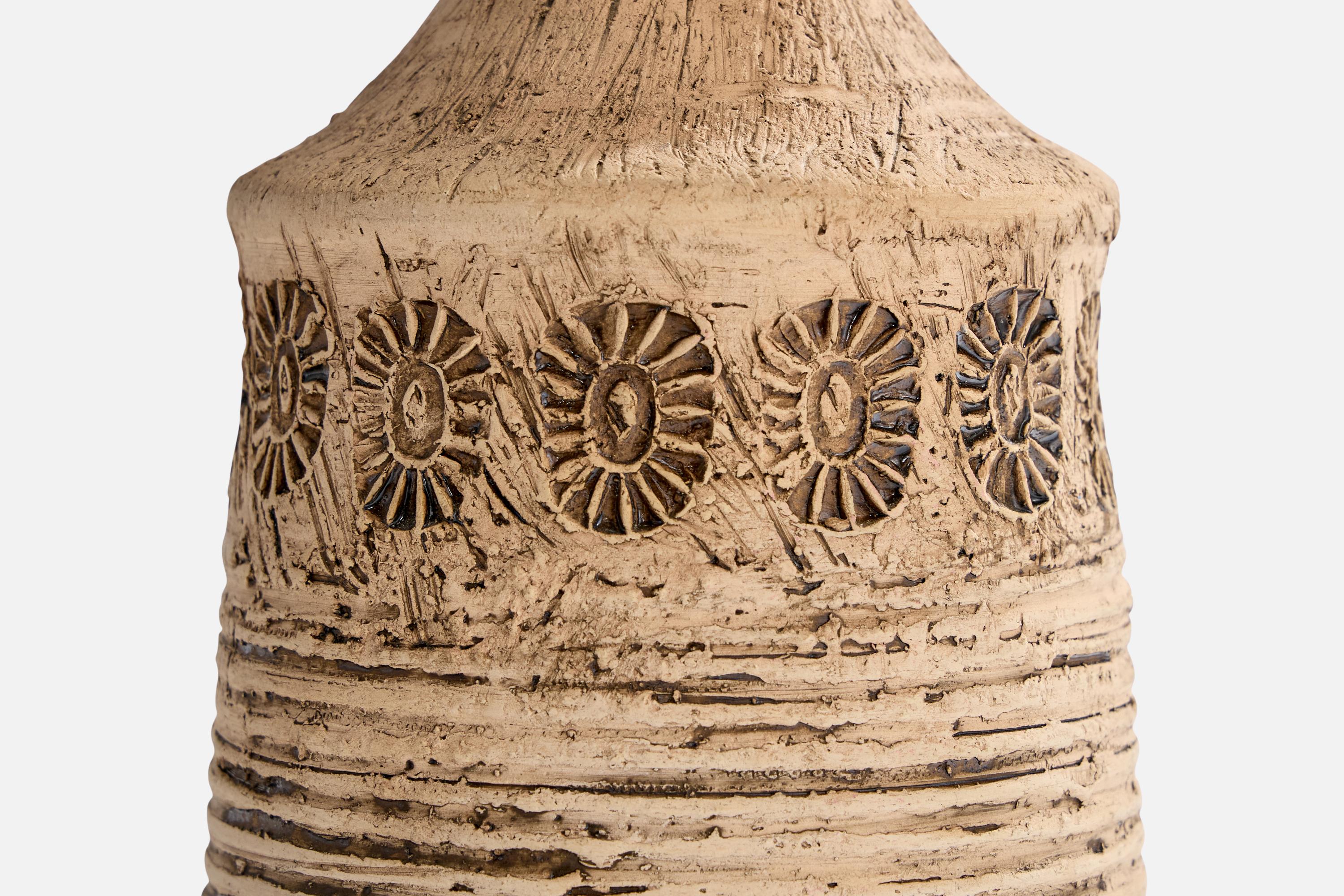Olof Georg Hermansson, Tischlampe, Keramik, Schweden, 1960er Jahre (Mitte des 20. Jahrhunderts) im Angebot