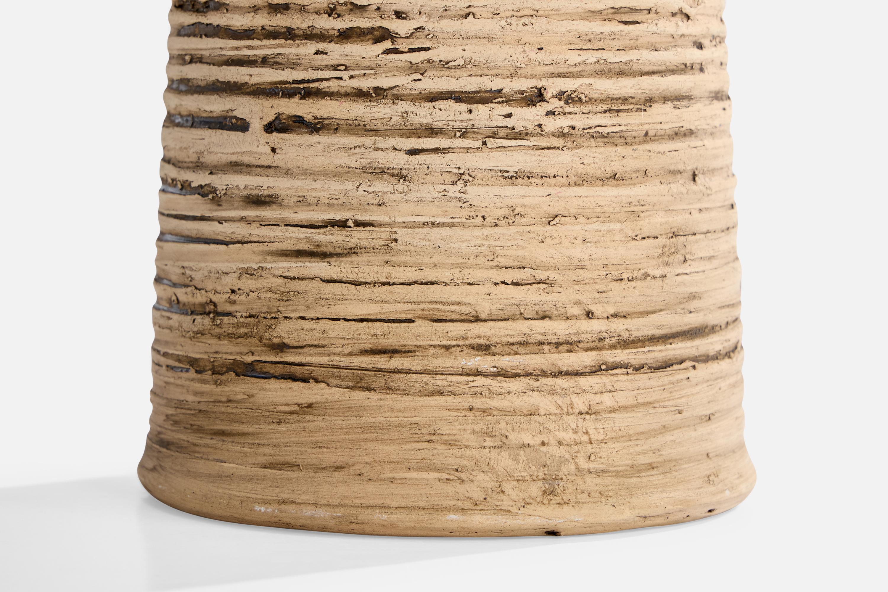 Olof Georg Hermansson, Tischlampe, Keramik, Schweden, 1960er Jahre im Angebot 1