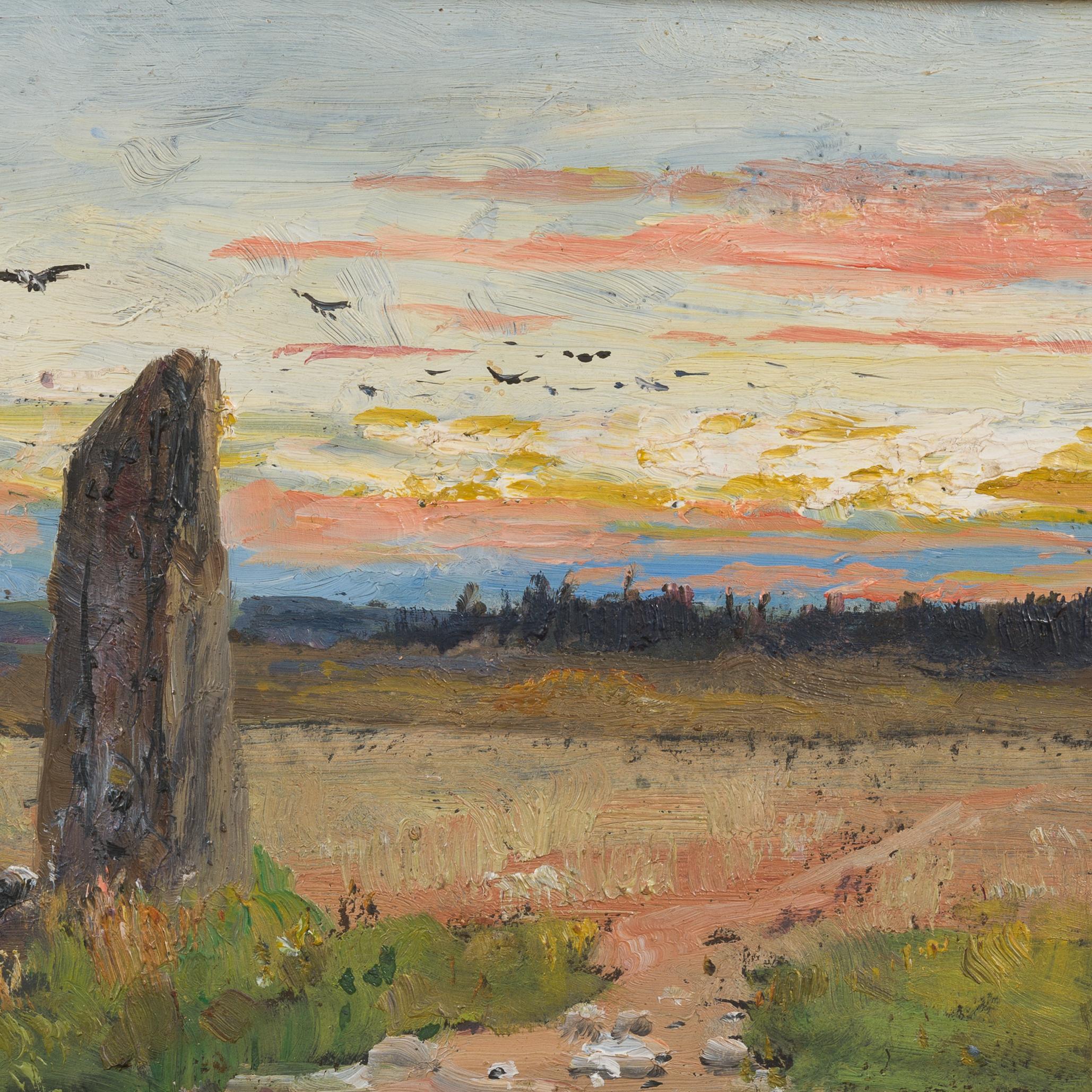 The Memorial Stone, Uppland (Swedish Bautasten i Uppland) 1901 For Sale 1
