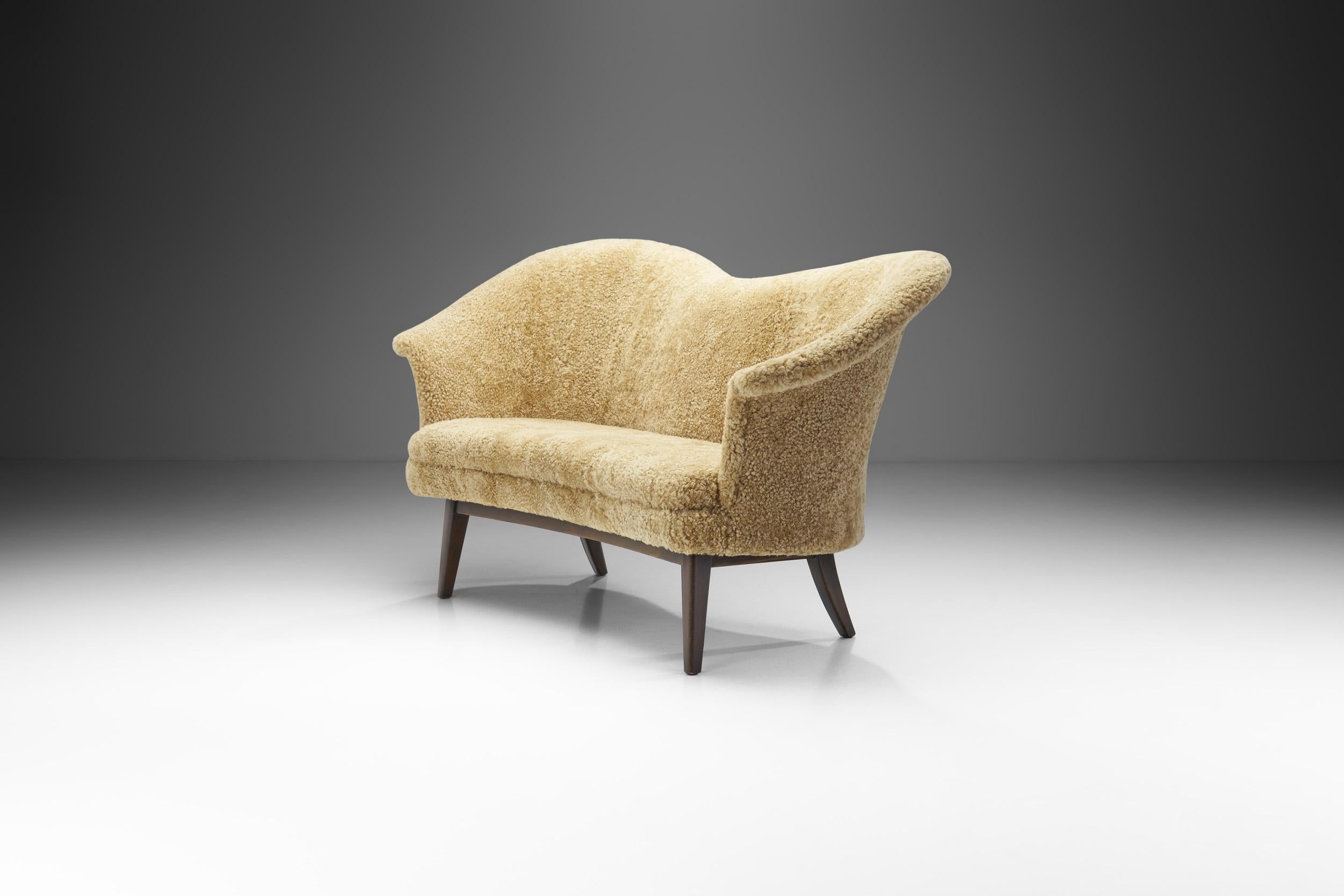 Sofa „Duetto“ von Olof Ottelin für Kervo Snickerifabrik Stockmann, Finnland, 1950er Jahre (Skandinavische Moderne) im Angebot