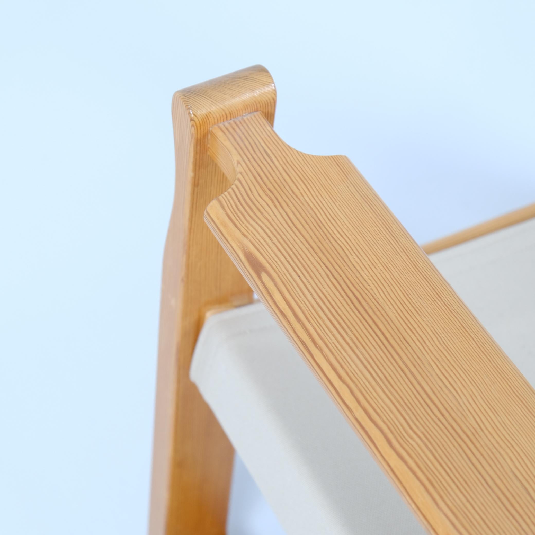 Fauteuil Olof Ottelin Nordika Series en pin et lin, Stockmann années 1960 en vente 1