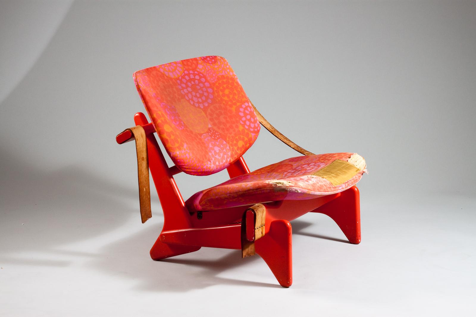 Mid-Century Modern Olof Ottelin, rare original Jumbo chair circa 1960 For Sale