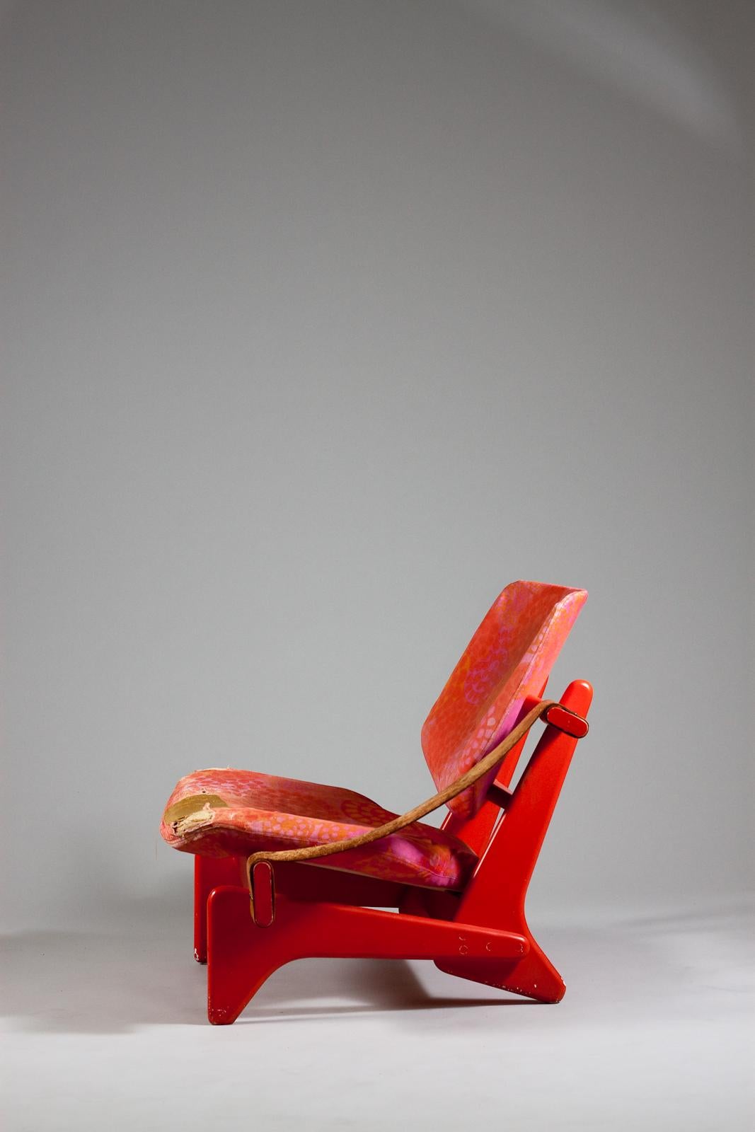 Mid-20th Century Olof Ottelin, rare original Jumbo chair circa 1960 For Sale