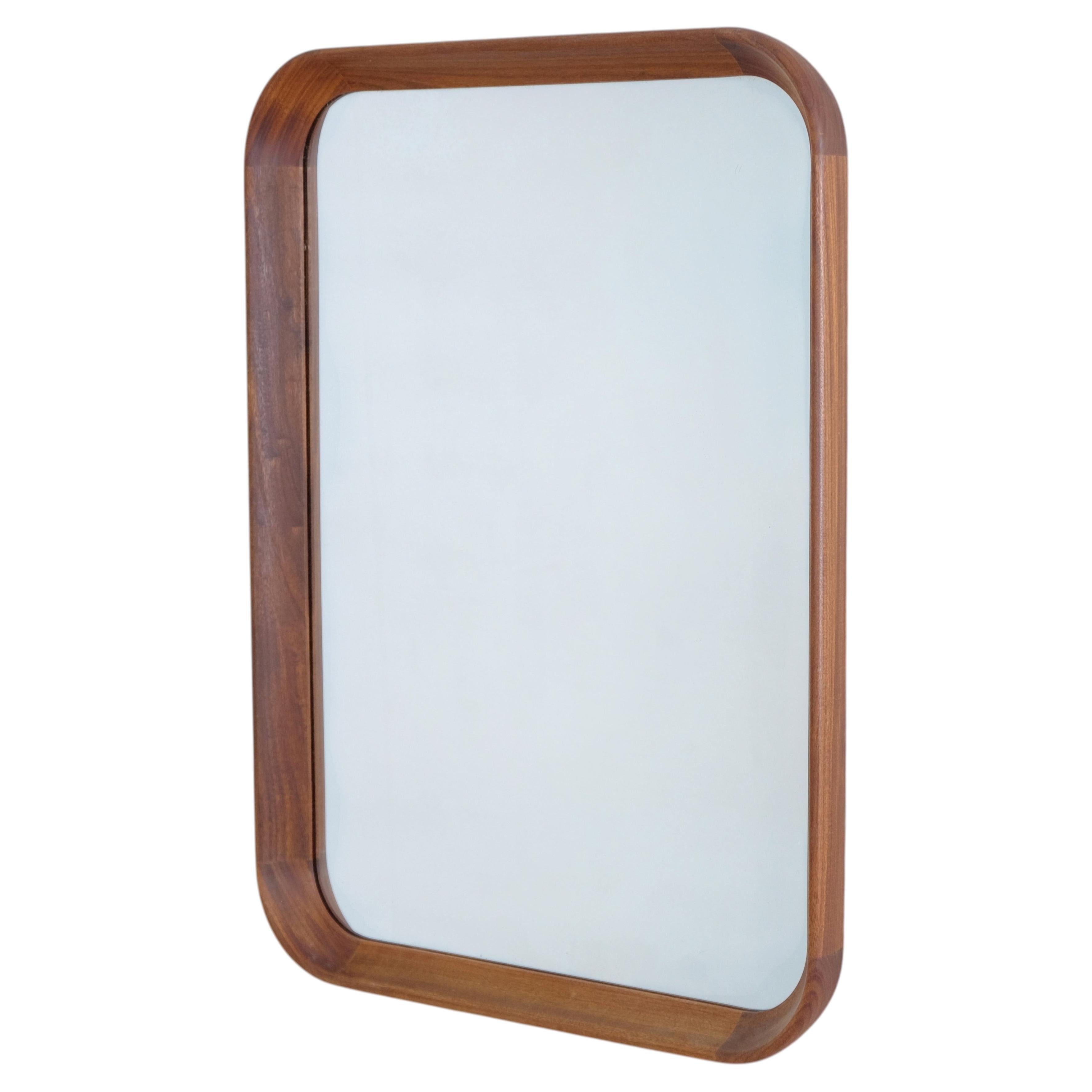 Olof Ottelin Teak Frame Mirror, Keravan Puusepäntehdas for Stockmann, 1960s For Sale