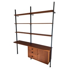 Olof Pira Modular Teak Shelving System, Sweden, 1950s