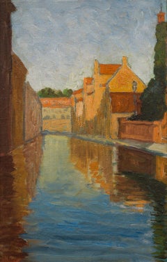 Brügge (Bruges), 1894 von dem symbolistischen Maler Olof Sager-Nelson.