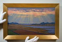 Lichtbrechung über der Küste von Halland, Schweden