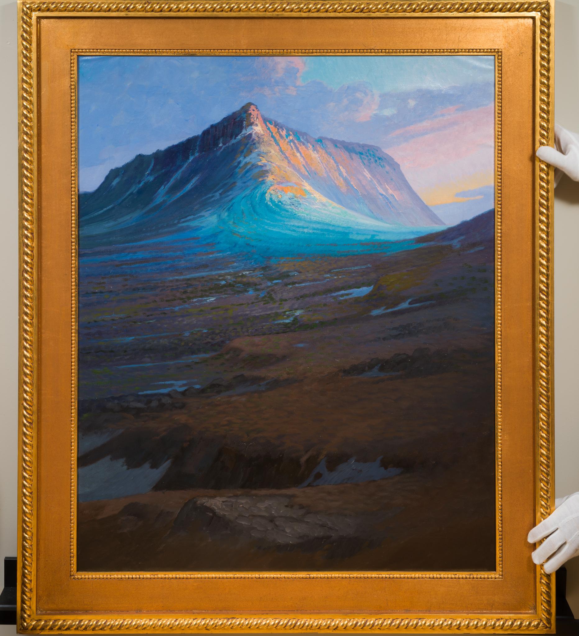 Fjäll i aftonsol (