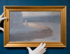 A Winter Light sur un lac gelé