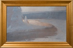 Olof Walfrid Nilsson - Luce d'inverno su un lago ghiacciato Luce d'inverno su un lago ghiacciato