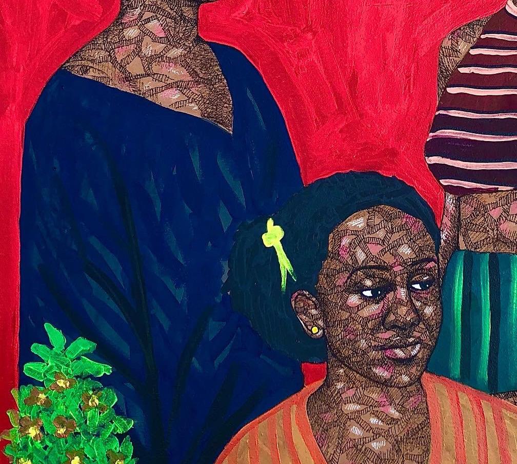 Pittura
Spedito in un tubo ben protetto dalla Nigeria
Quest'opera è unica, non è una stampa o un altro tipo di copia.
Accompagnato da un certificato di autenticità.
