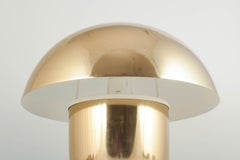 Olsson & Jensen, Sweden. Table lamp in polished brass-look metal, 21st C.
