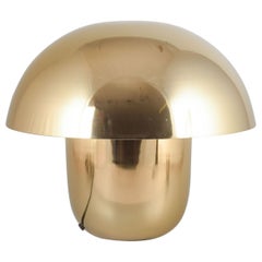 Olsson & Jensen, Sweden. Table lamp in polished brass-look metal, 21st C.