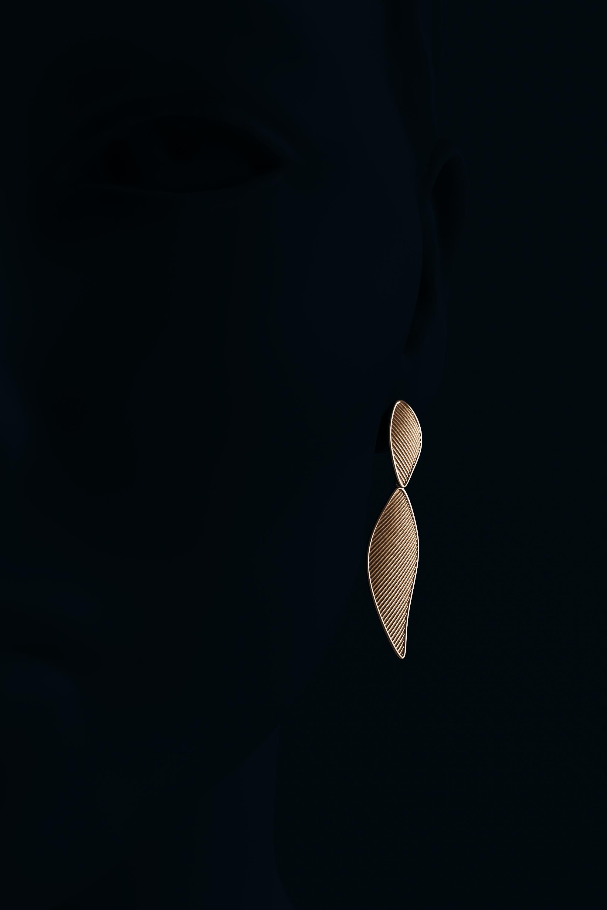 Oltremare Gioielli Orecchini pendenti in oro 18k Made in Italy  Su ordinazione in vendita 5