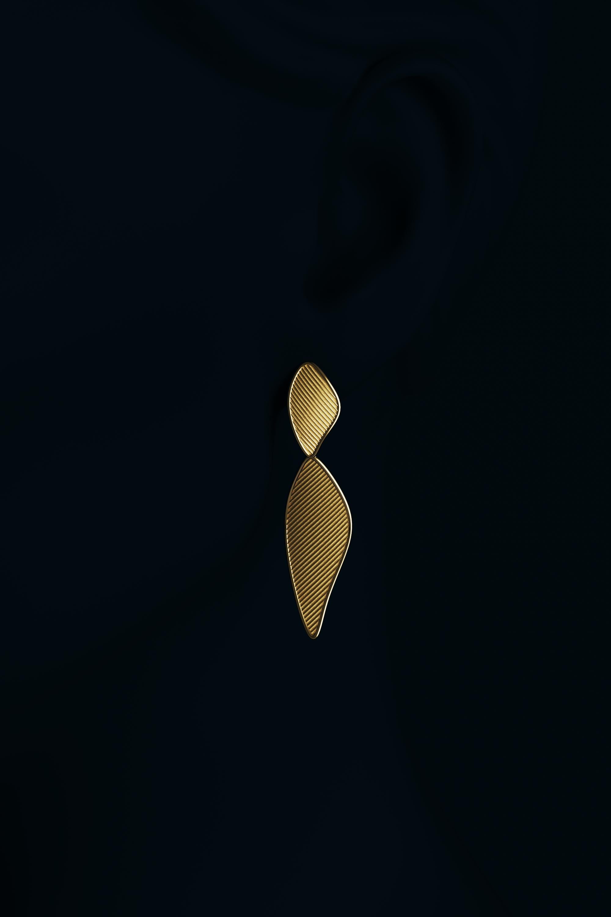 Oltremare Gioielli Orecchini pendenti in oro 18k Made in Italy  Su ordinazione in vendita 7