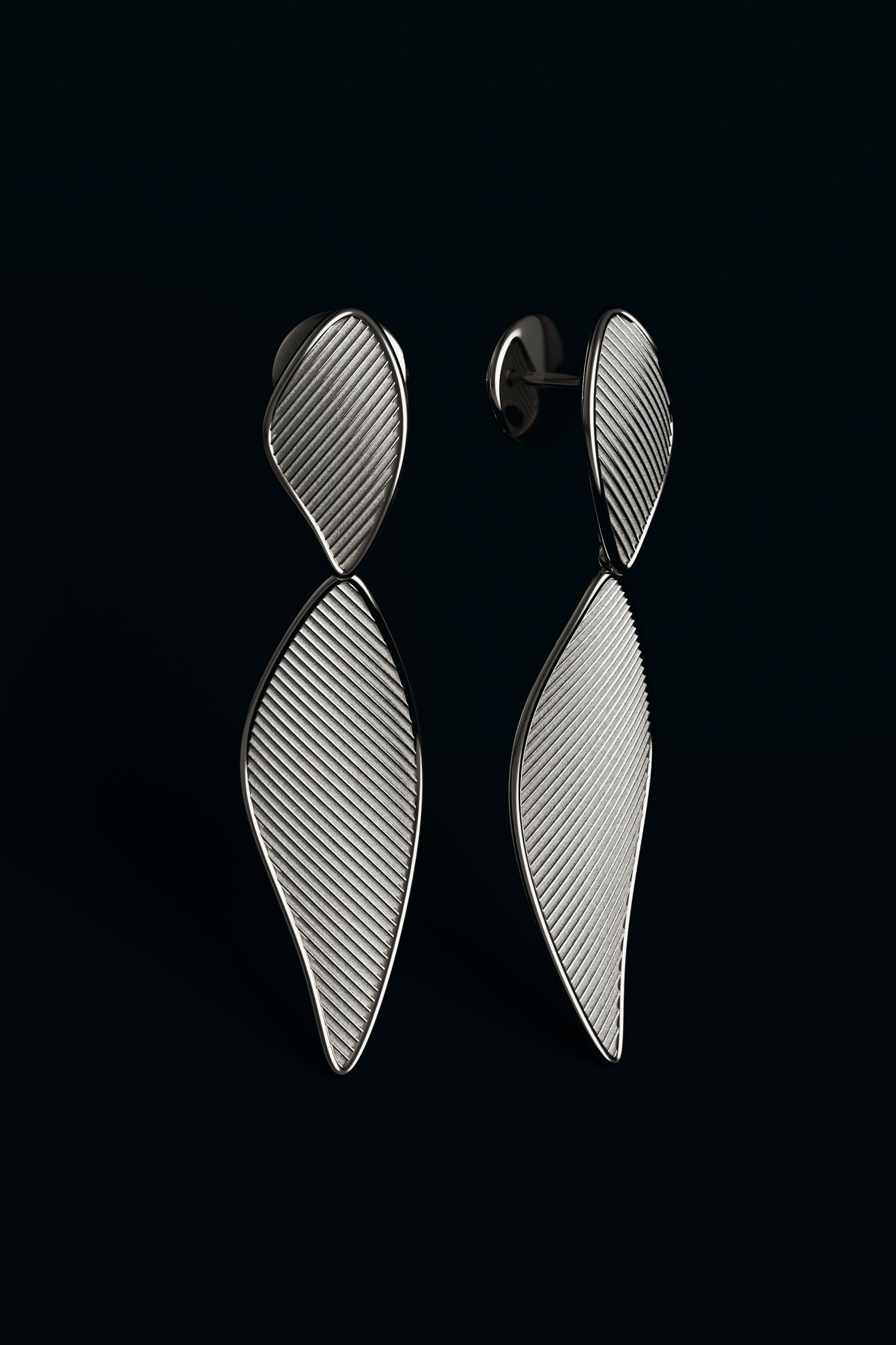 Donna Oltremare Gioielli Orecchini pendenti in oro 18k Made in Italy  Su ordinazione in vendita