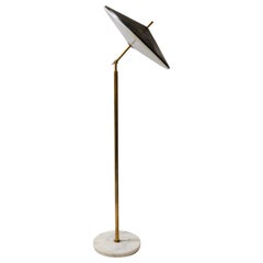 Oluce Adjustable Saucer Floor Lamp