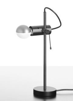Lampada da tavolo Oluce Agnoli 251, design di Tito Agnoli - Nichel nero satinato - 220–240 V