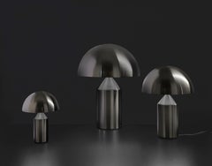 Oluce Atollo 233 Black Nickel Table Lamp by Vico Magistretti - 220–240V