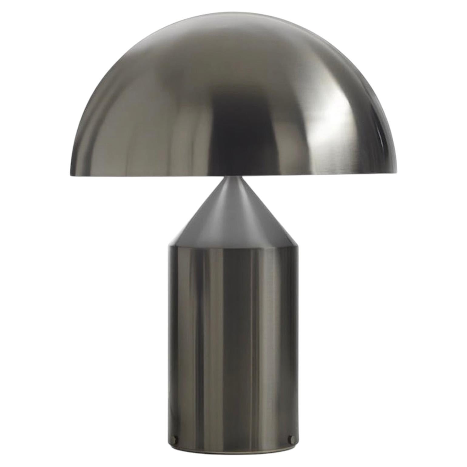 Oluce Atollo 238 Black Nickel Table Lamp by Vico Magistretti - 220–240V For Sale