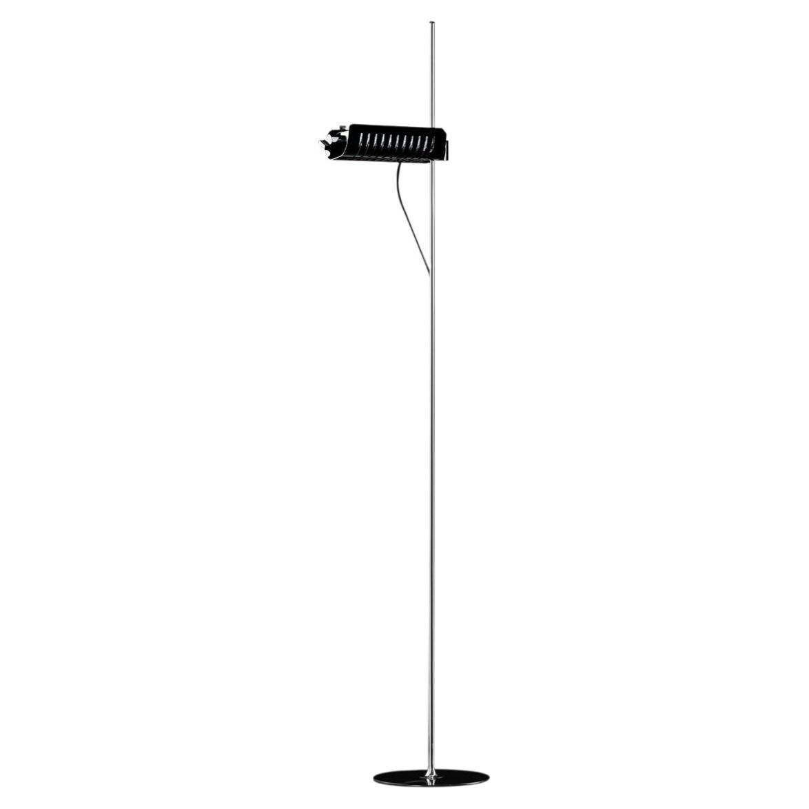 Oluce Colombo 626/L Floor Lamp by Joe Colombo - Black - 220–240V