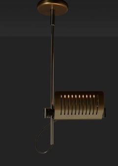 Oluce Colombo 885/L Ceiling Lamp by Joe Colombo - Anodic Bronze - 220–240V
