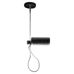 Lampada da soffitto Oluce Colombo 885/L di Joe Colombo - Nero/Cromo - 220–240 V