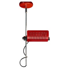 Lámpara de techo Oluce Colombo 885/L, diseñada por Joe Colombo - Rojo escarlata - 220–240 V