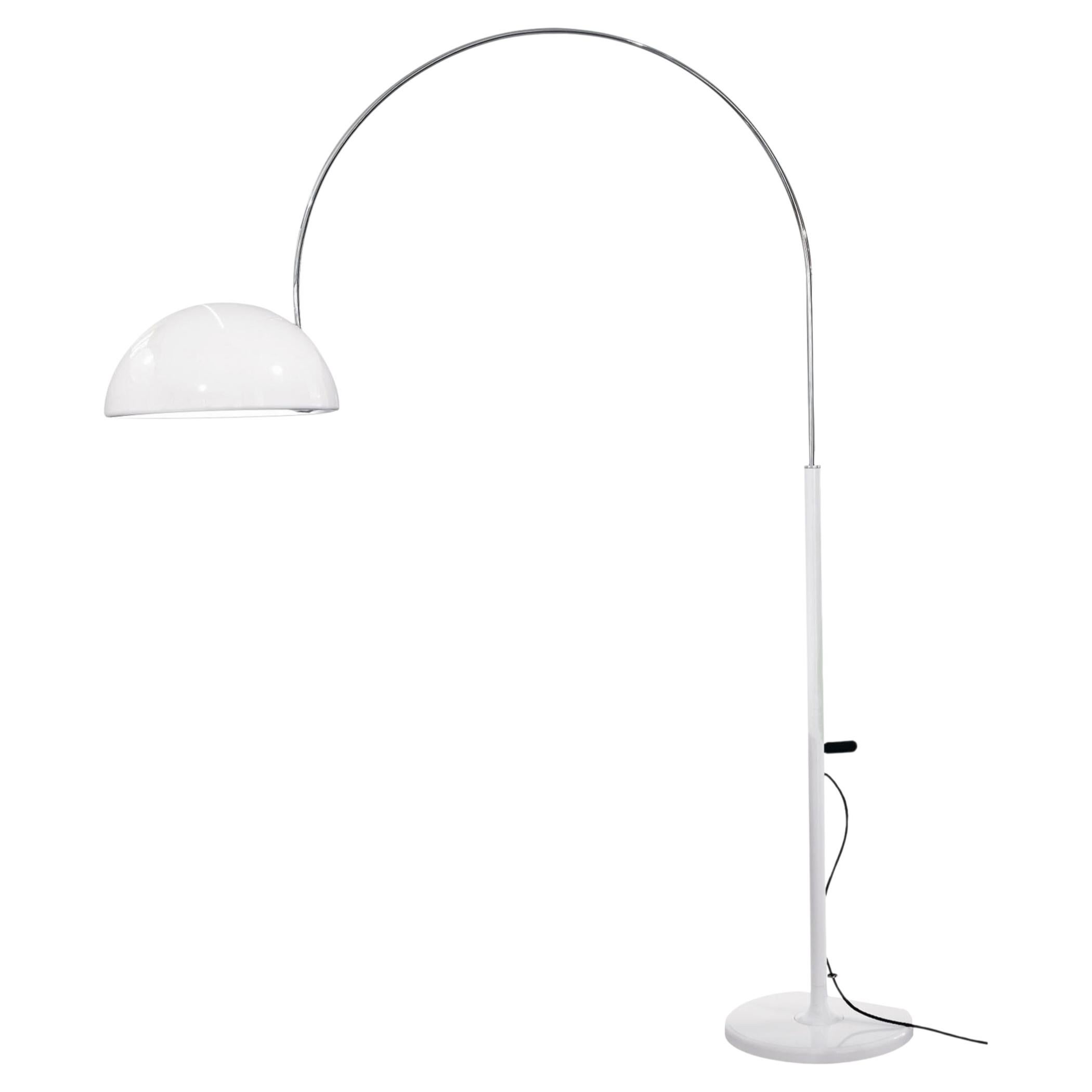 Oluce Coupé 3320 R Floor Lamp by Joe Colombo - White - 220–240V
