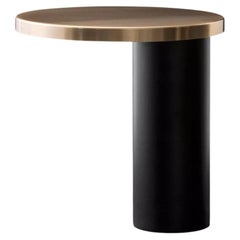 Lámpara de mesa Oluce Cylinda 218 de Angeletti Ruzza - Negro mate/Satinado - 220–240 V