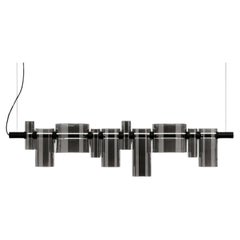 Lámpara colgante «Dancing Glass» de Oluce, diseñada por Victor Vasilev - Gris ahumado - 220–240 V