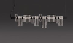 Oluce Dancing Glass Suspension Lamp by Victor Vasilev - Transparent - 220–240V