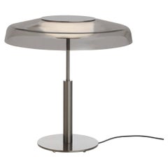 Oluce Dora 271 Table Lamp - Angeletti & Ruzza 220–240V Black nickel/Smokey glass