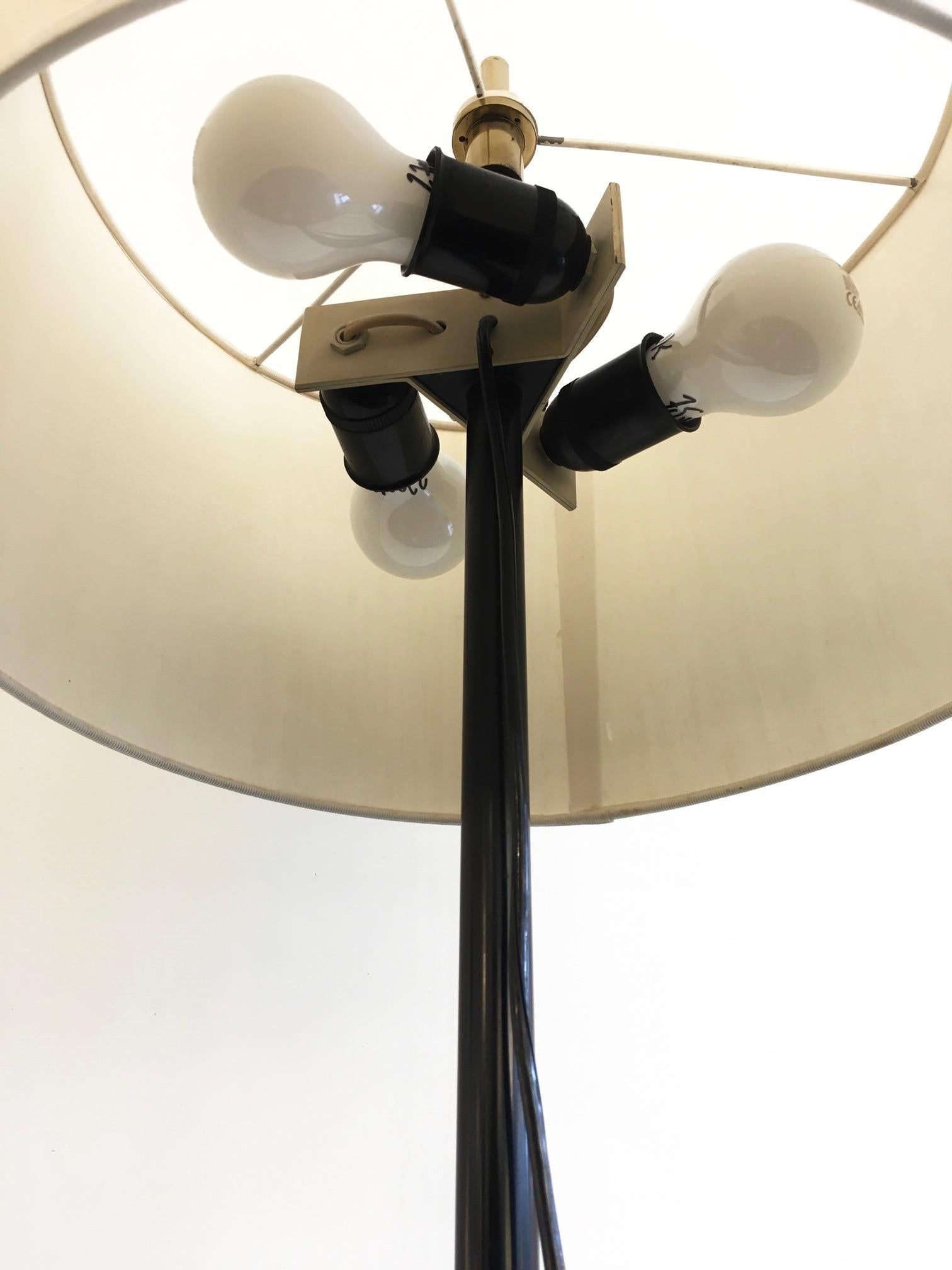 Brass Oluce Floor Lamp Model 380 by Angelo Ostuni and Renato Forti