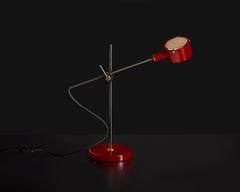 Oluce G.O. 252 Tischlampe von Giuseppe Ostuni – 220–240 V – Rot