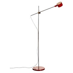 Oluce G.O. 352 Floor Lamp by Giuseppe Ostuni - Scarlet Red - 220–240V
